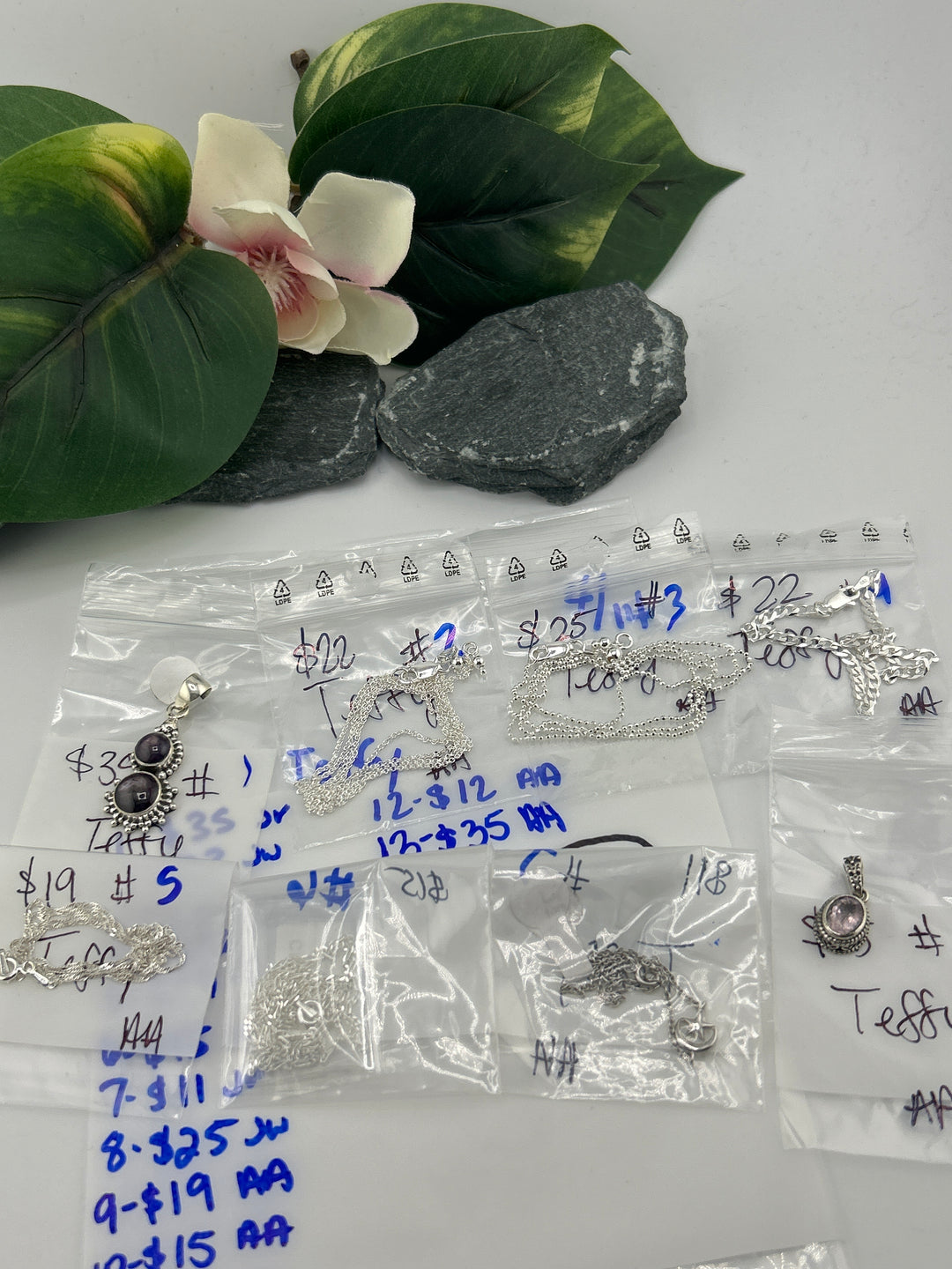 RESERVED FOR:  Teffy- 4/14/2025 tiktok Live Show - 13 Sterling Silver Items
