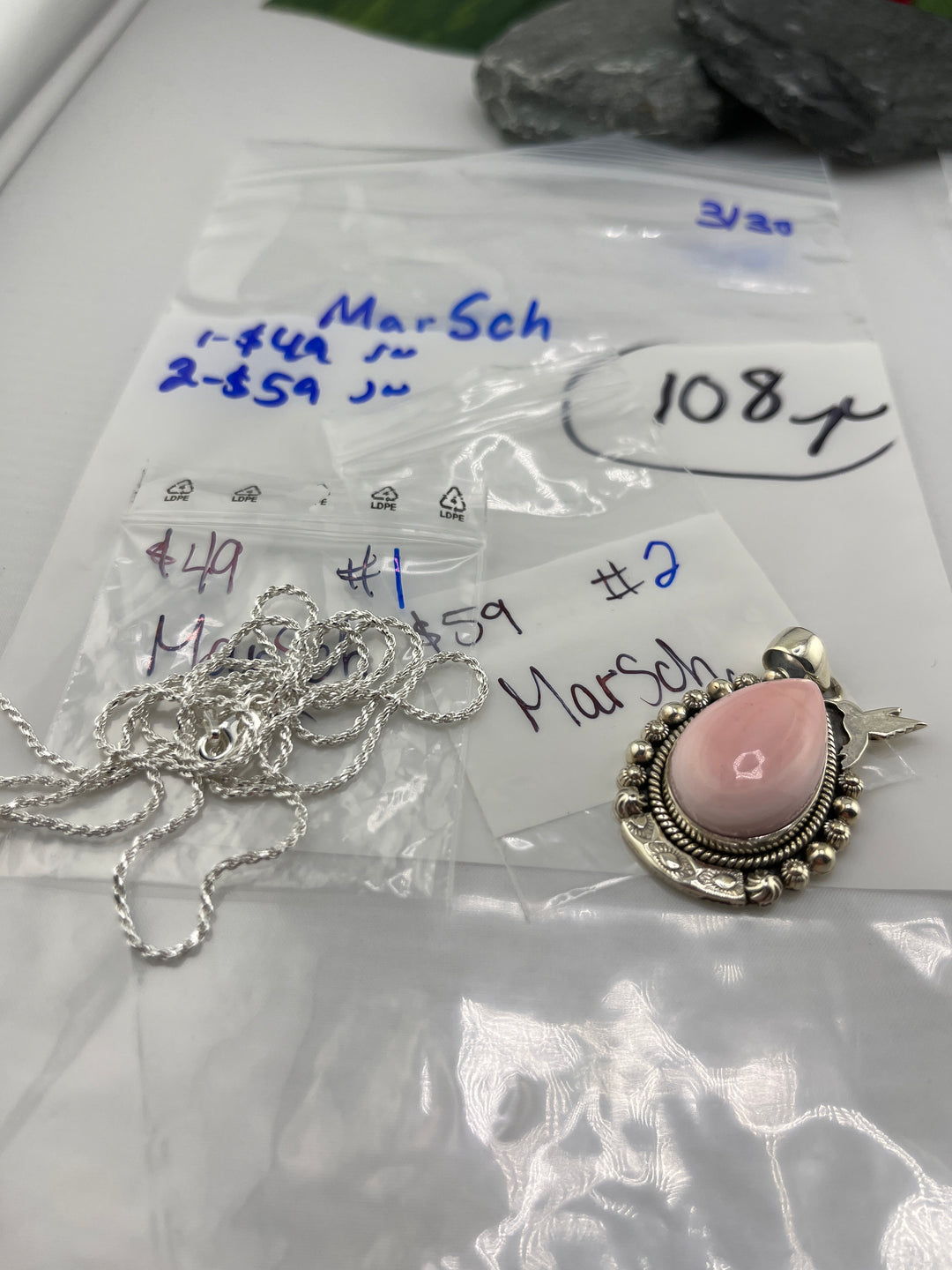 RESERVED FOR: MarSch- 3/30/2025 tiktok Live Show -2  Sterling Silver Items