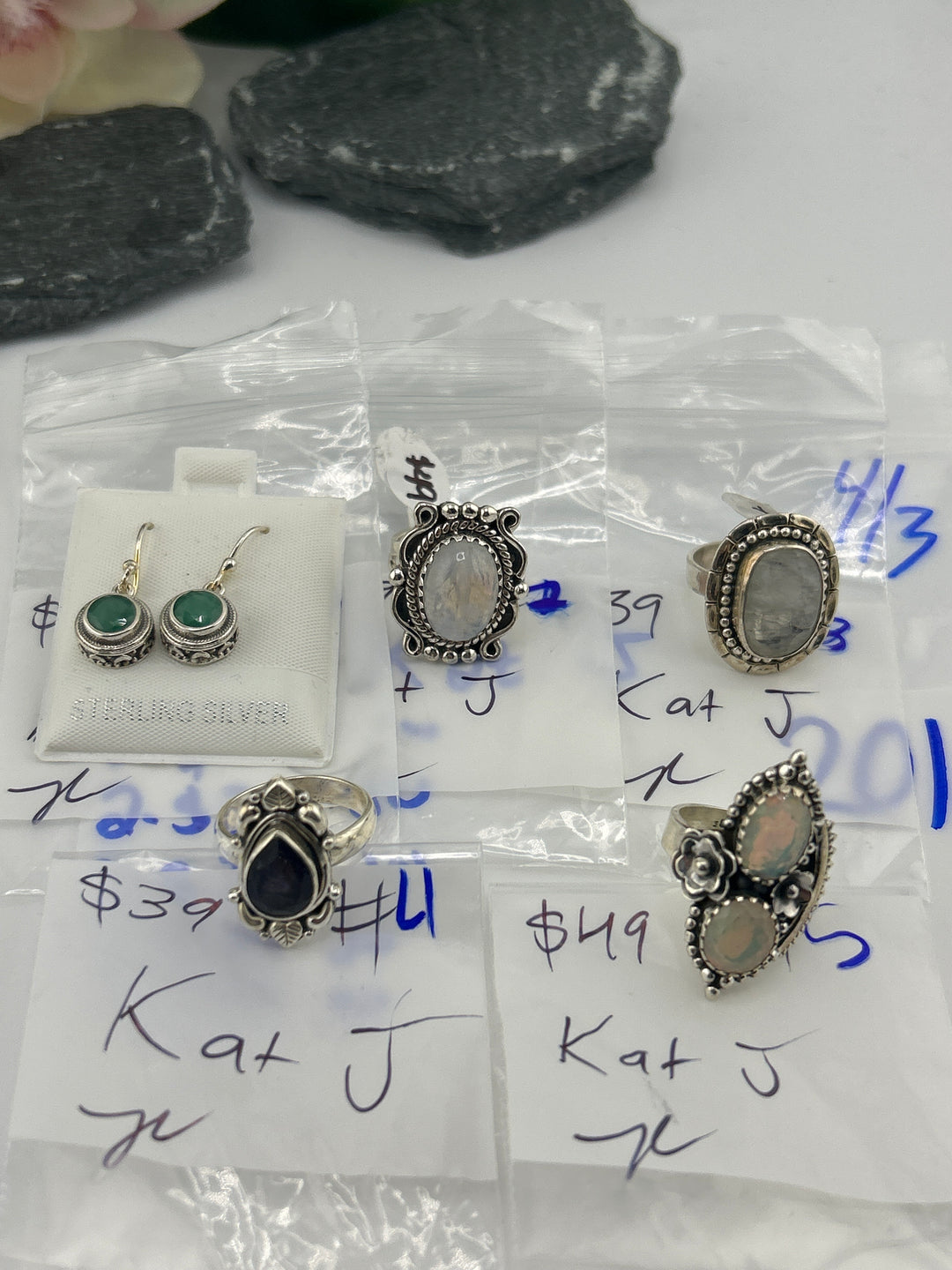 RESERVED FOR: Kat J- 4/3/2025 Tiktok Live Show - 5 Sterling Silver Items