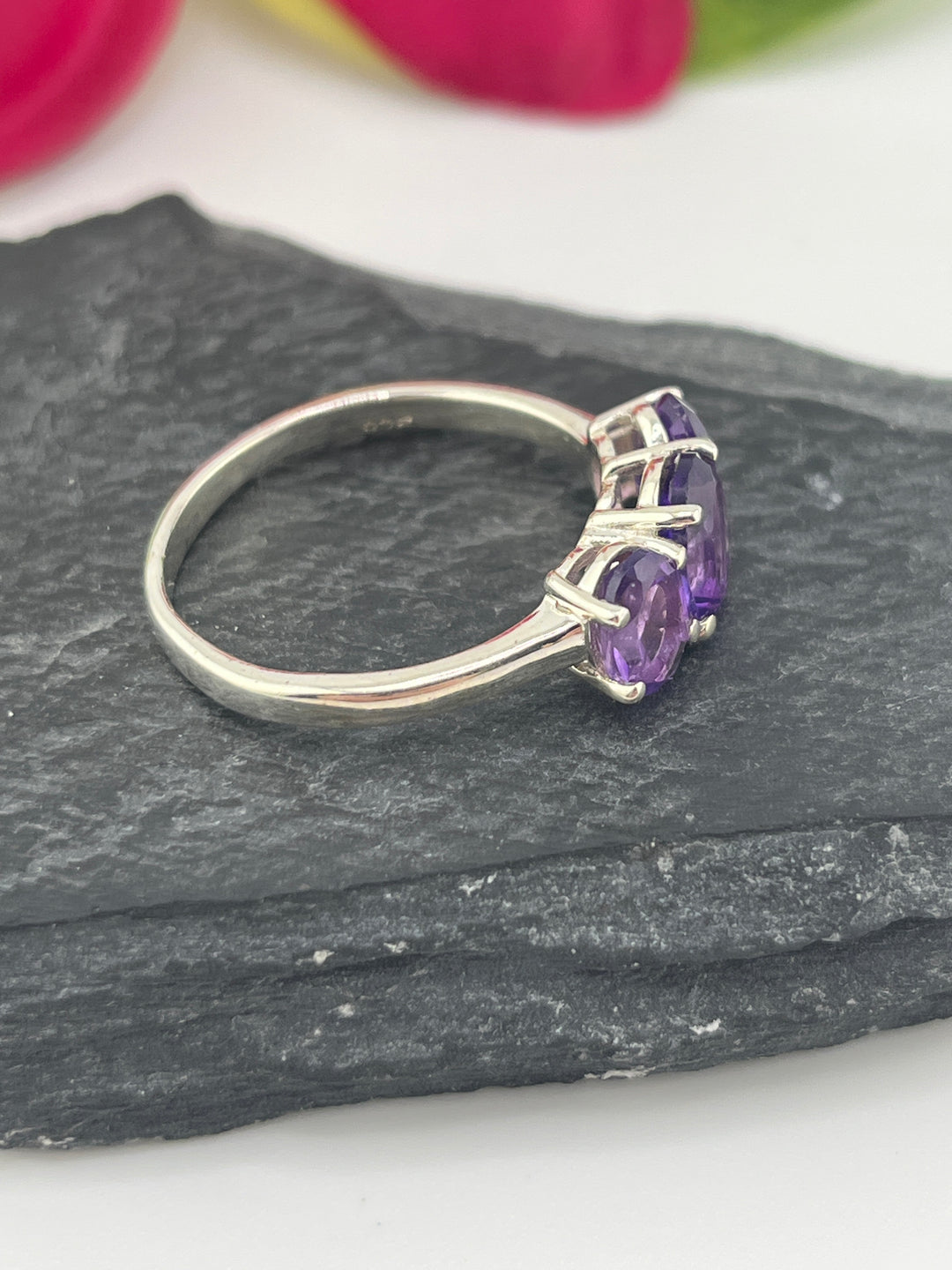 Amethyst and 925 Sterling Silver Ring