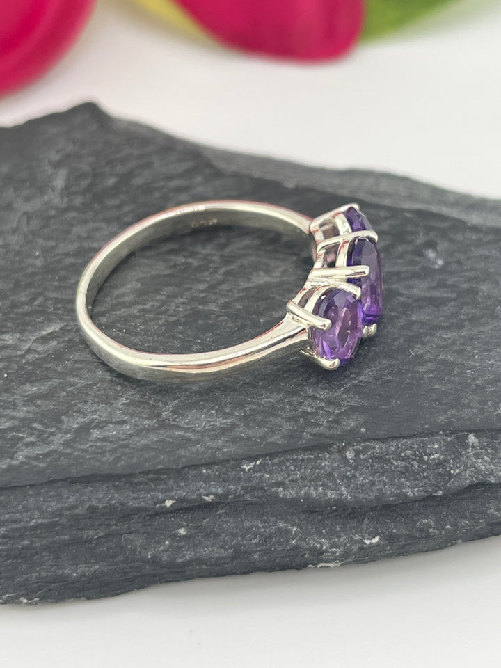 Amethyst and 925 Sterling Silver Ring