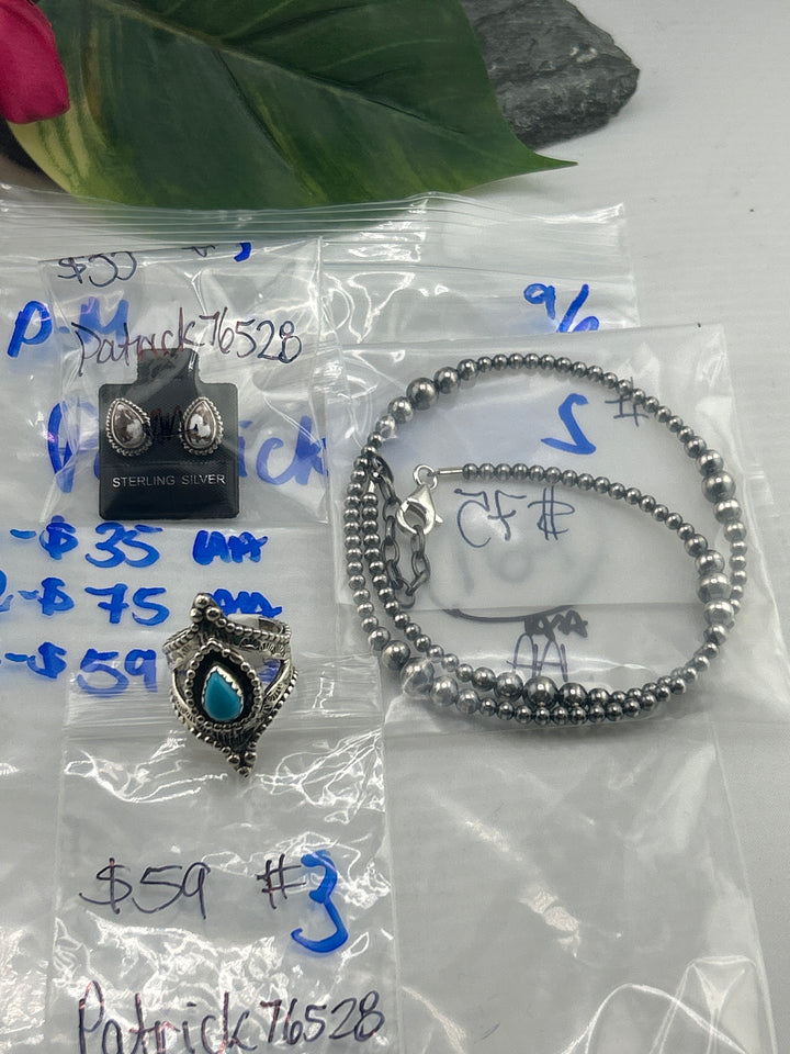 PM SHOW 48HR - RESERVED FOR: Patrick76528 - 9/02/2025 FL tiktok Live Show - 3 Sterling Silver Items