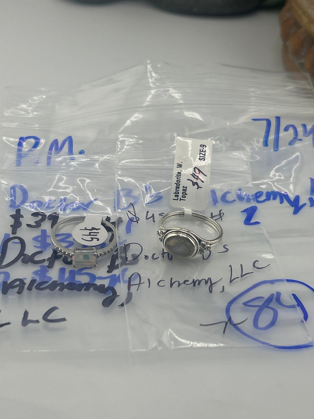 PM SHOW 48HR - RESERVED FOR: Doctor B's Alchemy, LLC  - 7/24/2025 FL tiktok Live Show - 2 Sterling Silver Items