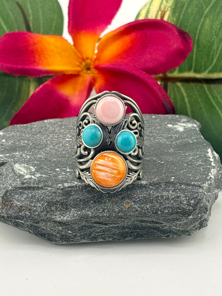 Cluster Shield Ring Size 7