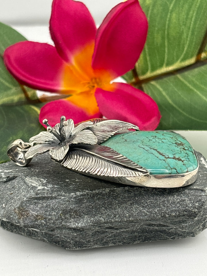 Statement Bali Hubei Turquoise Pendant