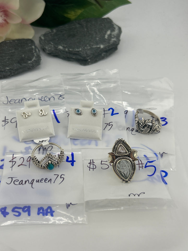 RESERVED FOR: Jeanqueen75 - 4/2/2025 Tiktok Live Show -  Sterling Silver Items