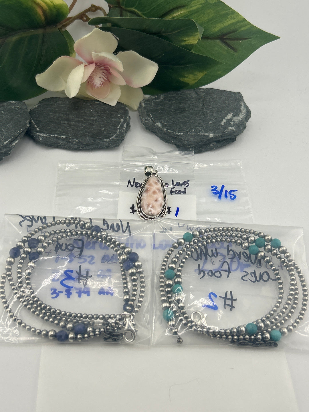RESERVED FOR: Nerd Who Loves Food - 3/15/2025 Live Show - 3 Sterling Silver Items