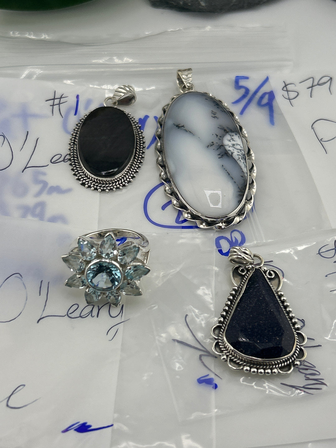 RESERVED FOR: Pat O'Leary - 5/9/2025 tiktok Live Show - 4 Sterling Silver Items