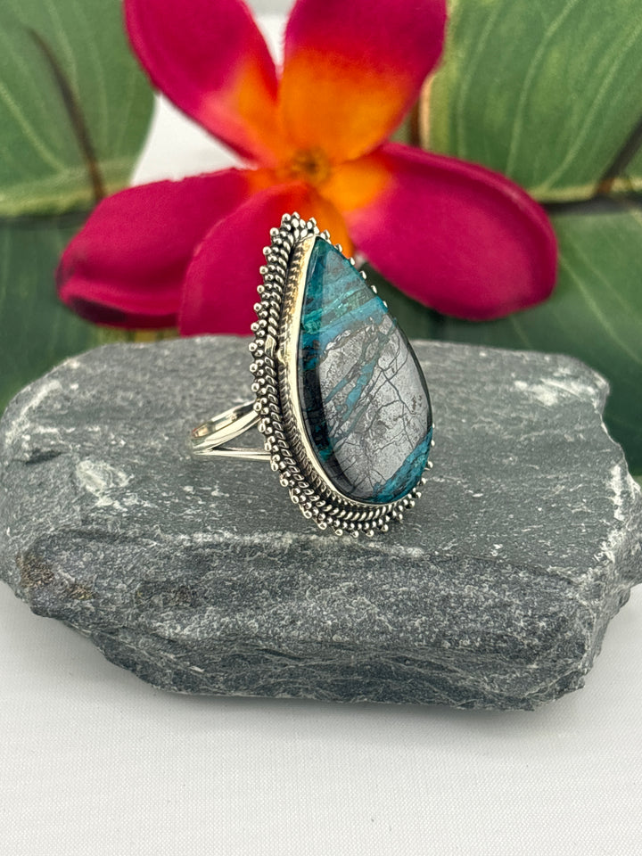 Opalized Wood Ring Size 11