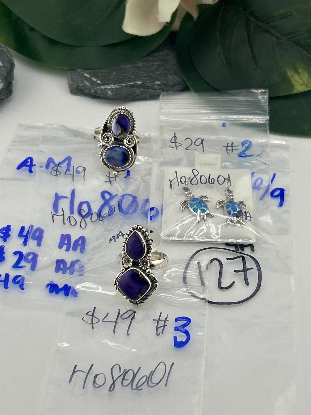 RESERVED FOR: rlo80601 - 6/9/2025 tiktok A.M Live Show - 3 Sterling Silver Items