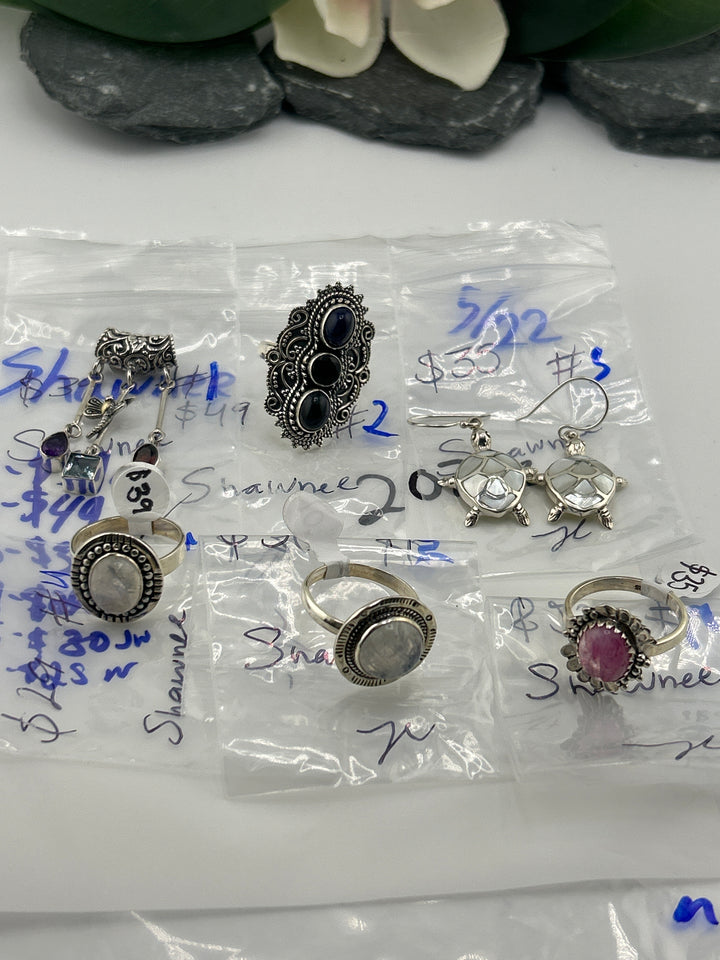 RESERVED FOR:  Shawnee- 5/22/2025 tiktok Live Show - 6 Sterling Silver Items