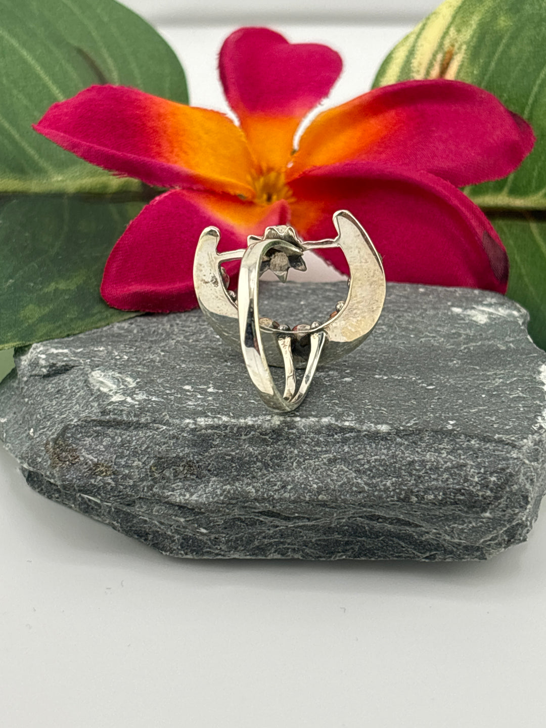 Star & Moon Turquoise Ring Size 10