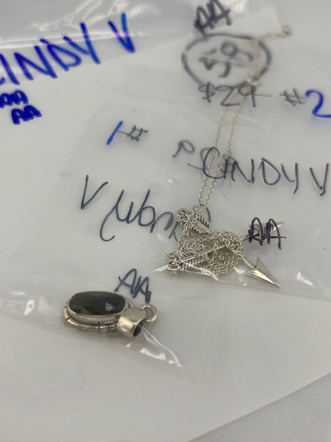 RESERVED FOR: CINDY V- 6/2/2025 tiktok A.M Live Show - 2 Sterling Silver Items