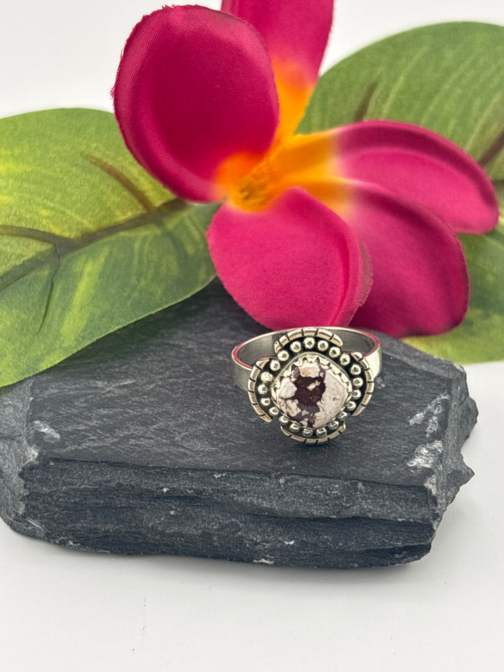 Wild horse jasper and 925 Sterling Silver Ring