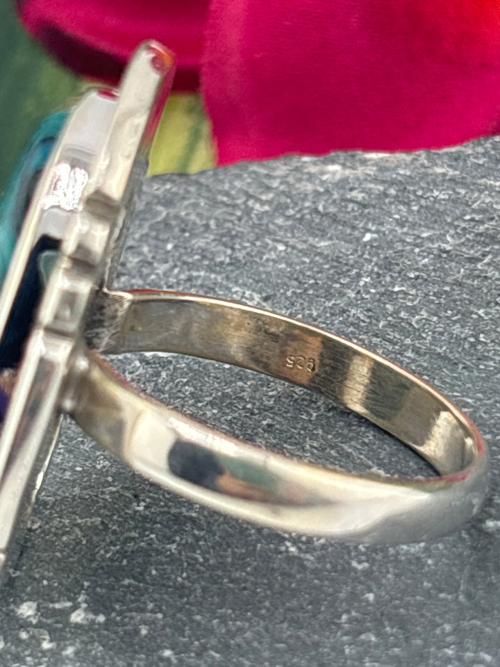 Opalized Wood Ring Size 11