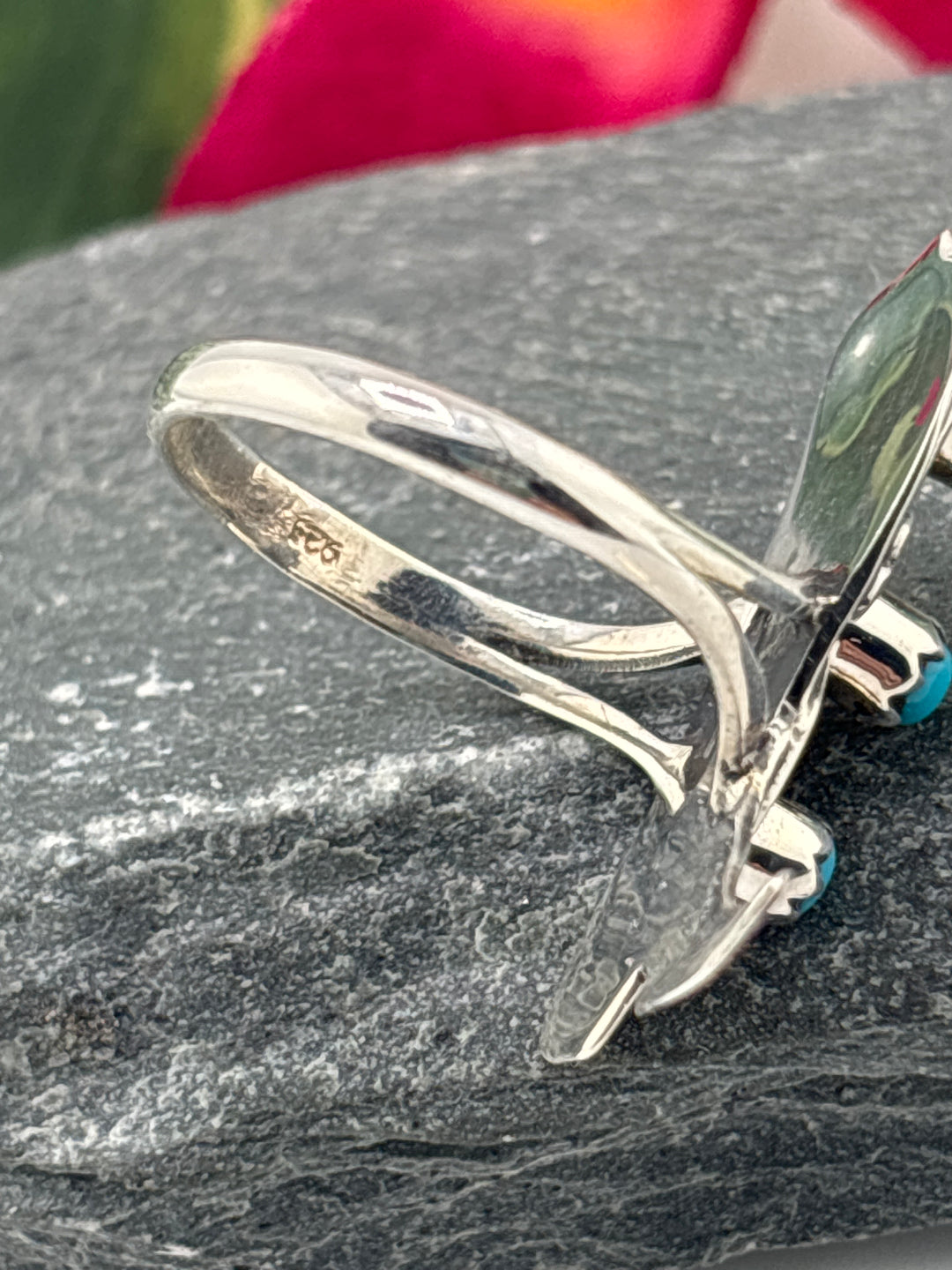 Turquoise Cowboy Boot Ring Size 9.5