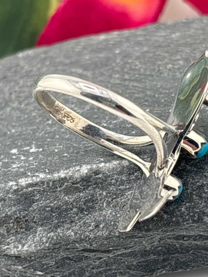 Turquoise Cowboy Boot Ring Size 9.5