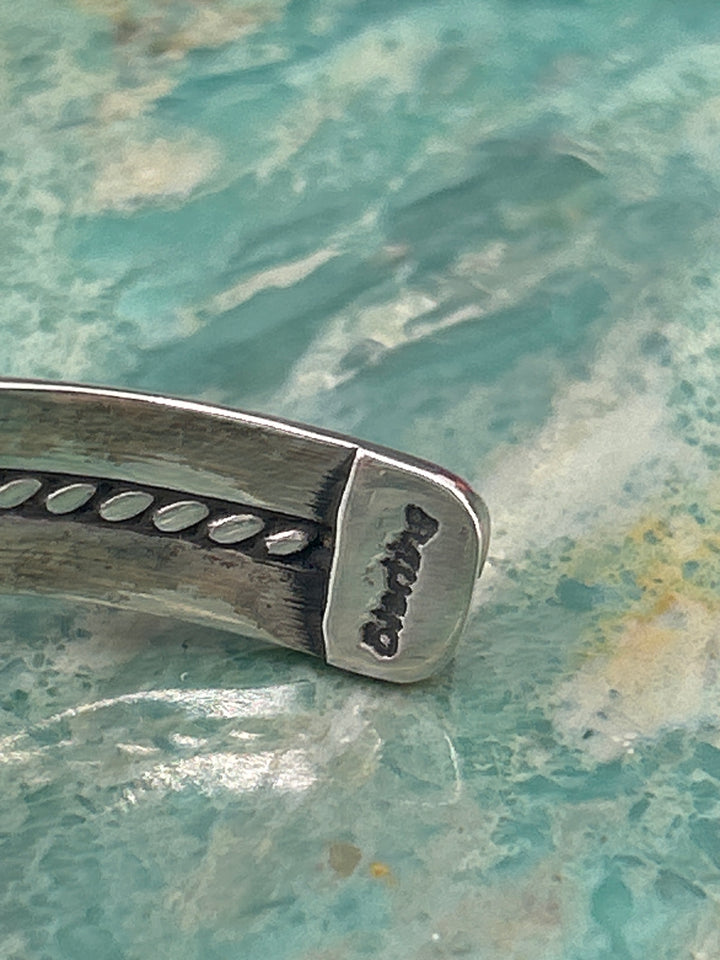Regie 925 Sterling Silver Mosaic Multi-stone Rectangle Cuff