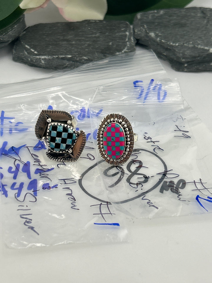 RESERVED FOR: Rustic Arrow Leather & Silver - 5/8/2025 tiktok Live Show - 2 Sterling Silver Items