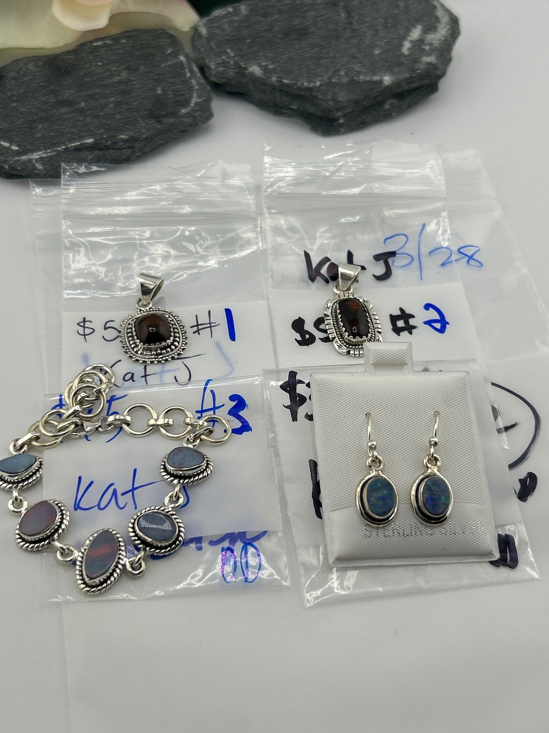 RESERVED FOR: Kat J- 3/28/2025 tiktok Live Show - 4 Sterling Silver Items