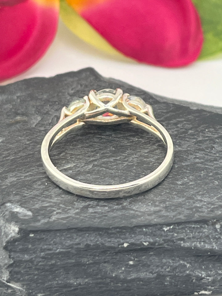 Aquamarine and 925 Sterling Silver Ring