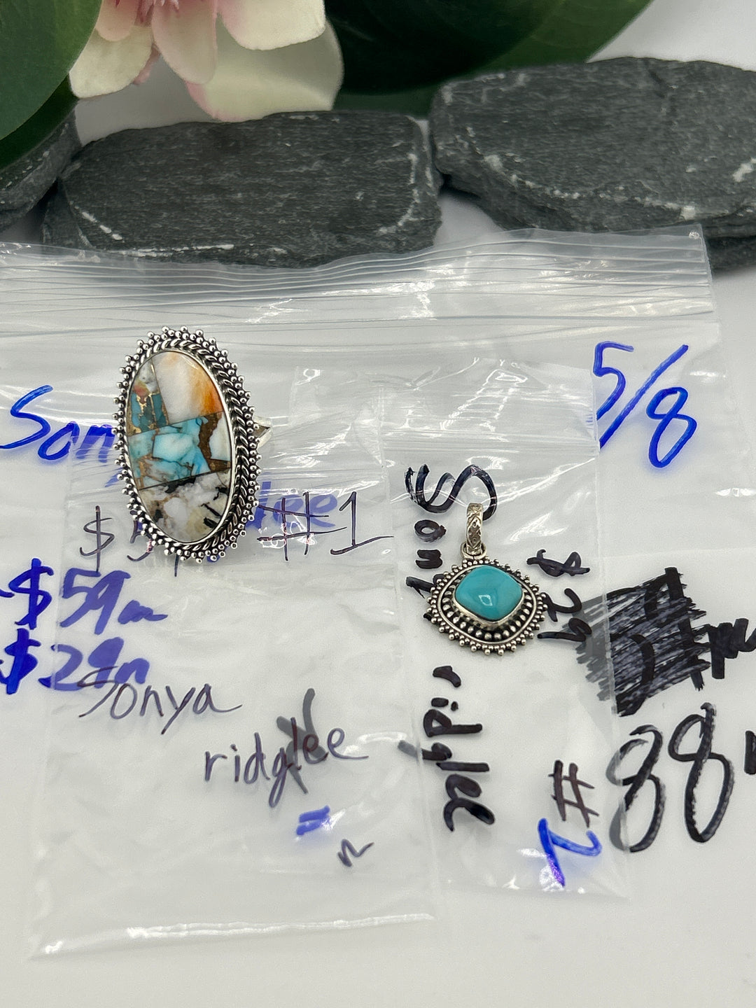 RESERVED FOR: Sonya ridglee - 5/8/2025 tiktok Live Show - 2 Sterling Silver Items
