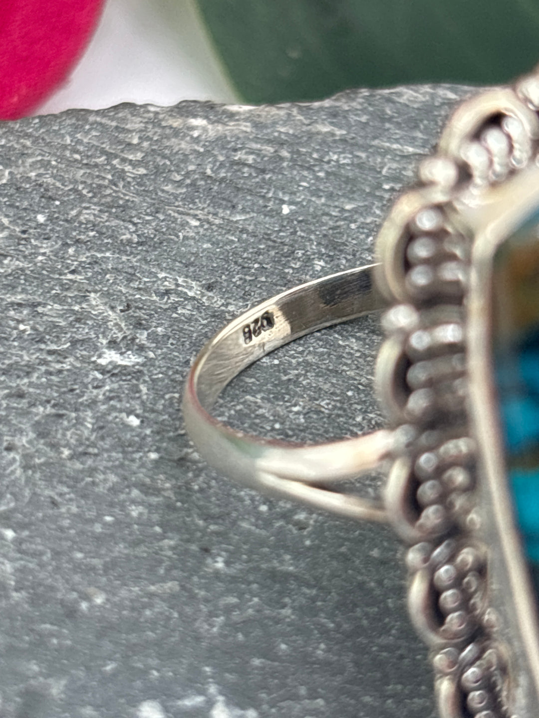 Opalized Wood Ring Size 11.25