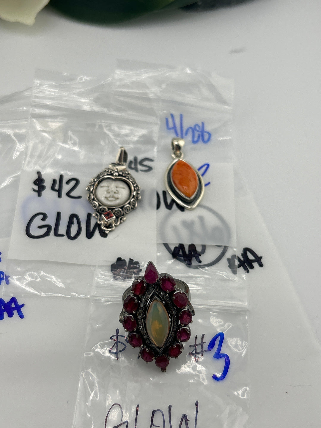 RESERVED FOR: GLOW - 4/28/2025 tiktok Live Show - 3 Sterling Silver Items