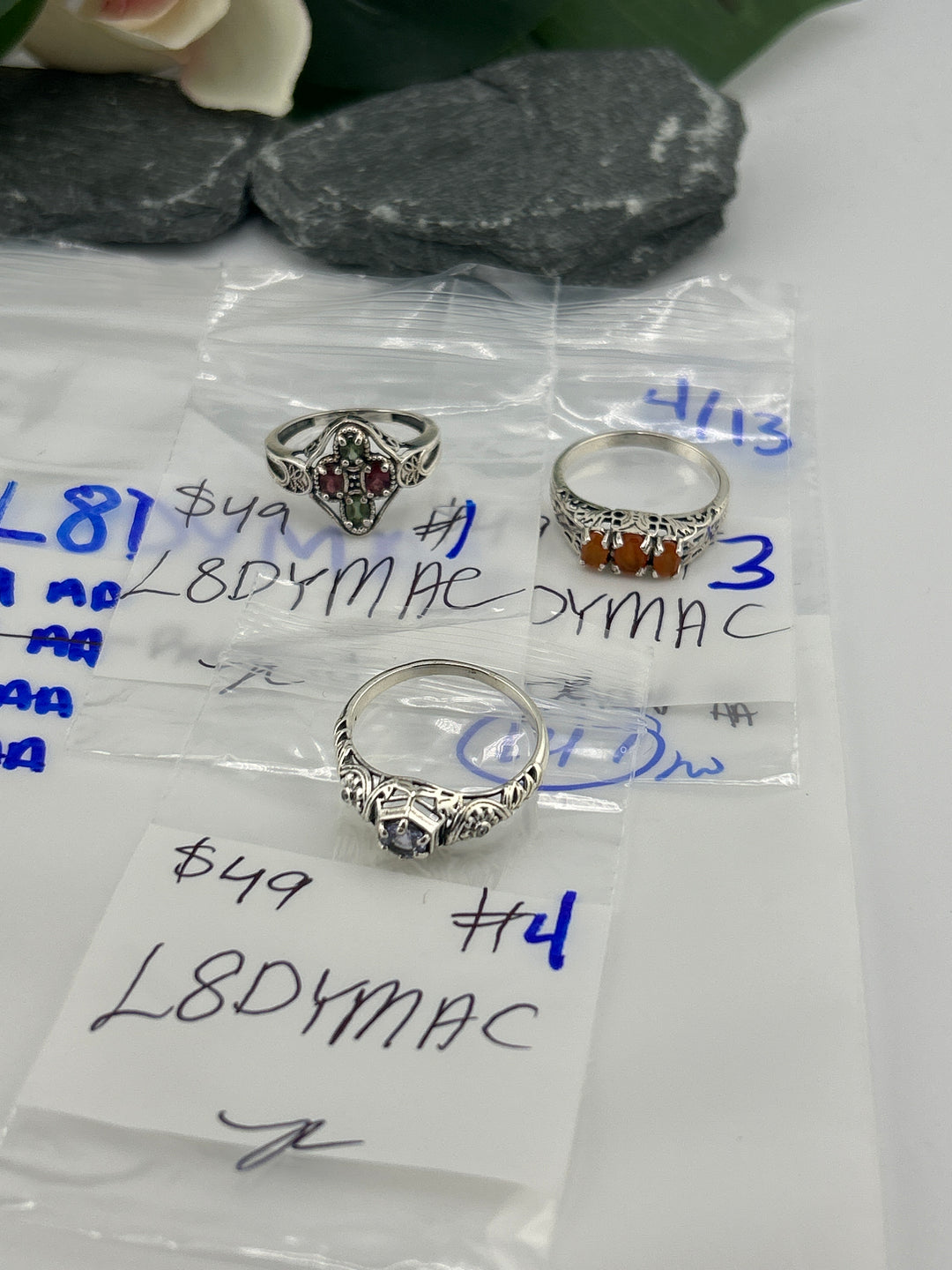 RESERVED FOR: L8DYMAC - 4/13/2025 tiktok Live Show -3 Sterling Silver Items