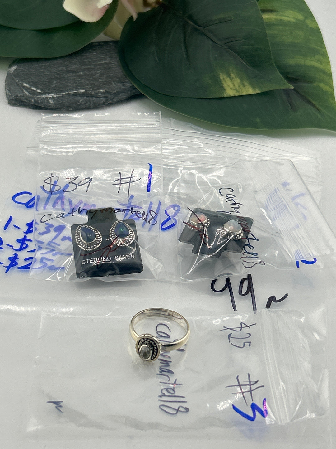 RESERVED FOR: cathymartell8 - 6/5/2025 tiktok (48 hr) Reservation Live Show - 3 Sterling Silver Items
