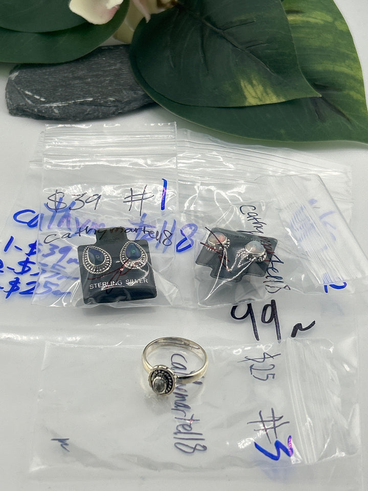 RESERVED FOR: cathymartell8 - 6/5/2025 tiktok (48 hr) Reservation Live Show - 3 Sterling Silver Items