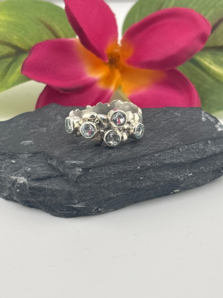 Topaz and 925 Sterling Silver Ring Size 9.25