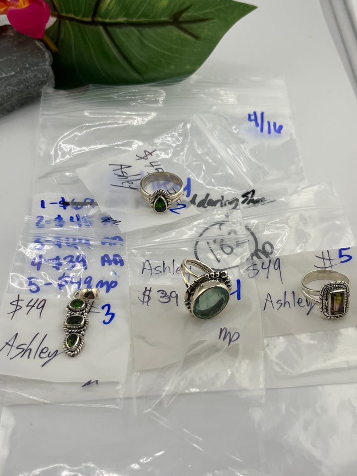 RESERVED FOR: Ashley  - 4/16/2025 tiktok Live Show - 5 Sterling Silver Items