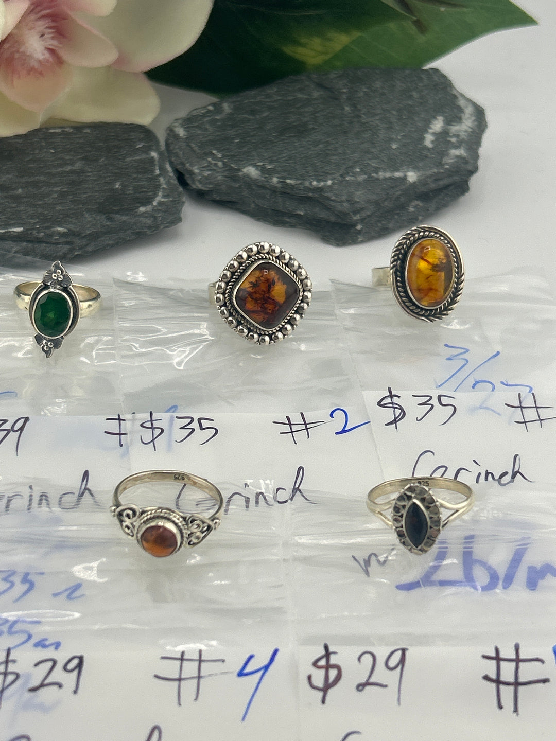 RESERVED FOR: Grinch - 3/27/2025 tiktok Live Show - 5 Sterling Silver Items