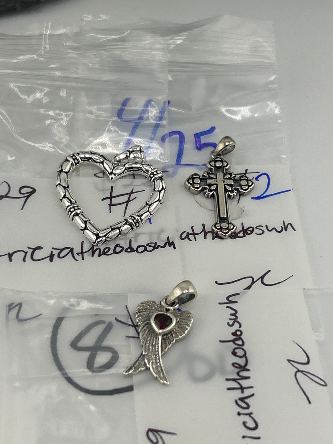 RESERVED FOR: patriciatheodoswh - 4/25/2025 tiktok Live Show - 3 Sterling Silver Items