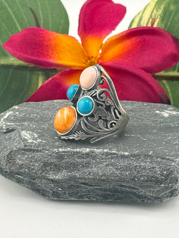 Cluster Shield Ring Size 7.75