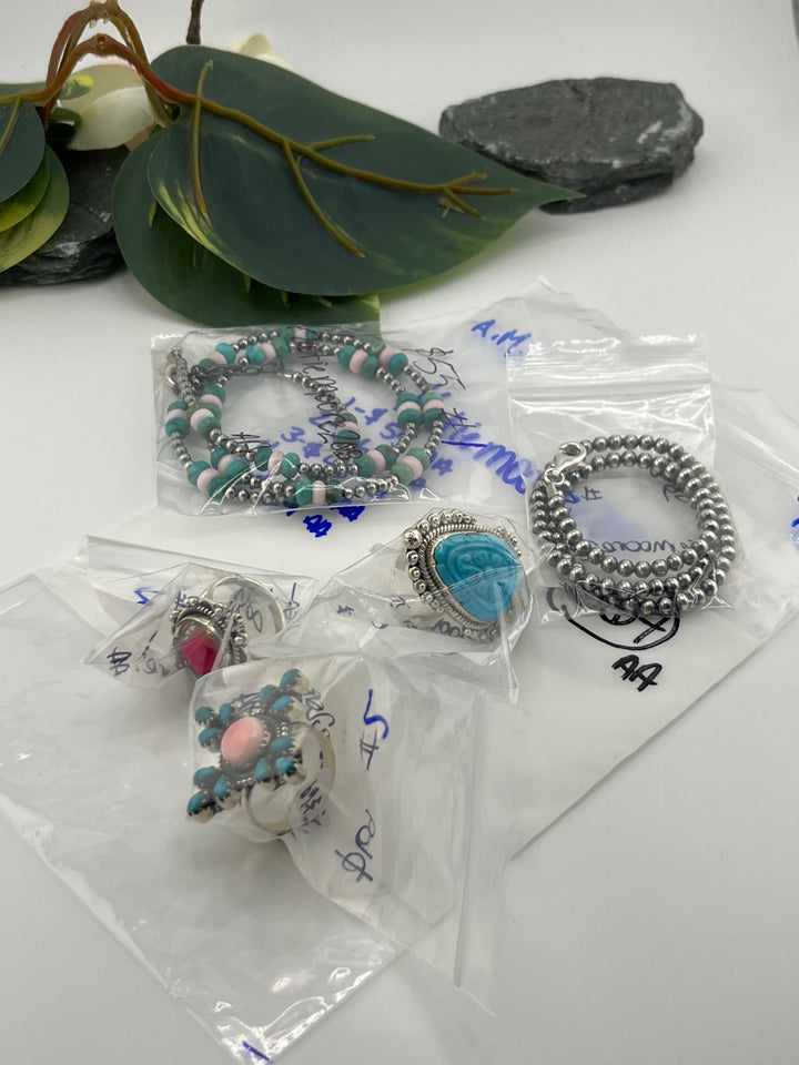 RESERVED FOR: katiemoore208 - 4/22/2025 tiktok A.M Live Show - 5 Sterling Silver Items