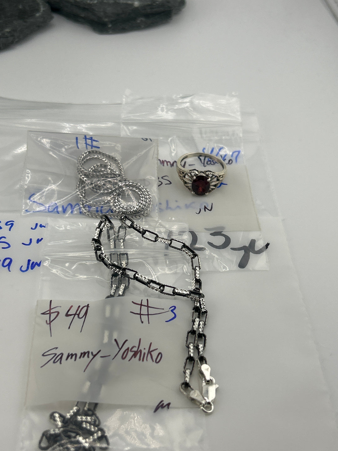 RESERVED FOR:  Sammy_Yoshiko- 4/17/2025 tiktok Live Show - 3 Sterling Silver Items