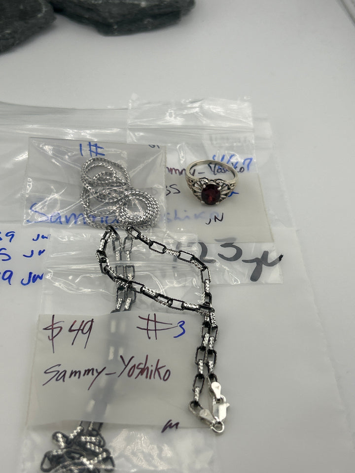RESERVED FOR:  Sammy_Yoshiko- 4/17/2025 tiktok Live Show - 3 Sterling Silver Items