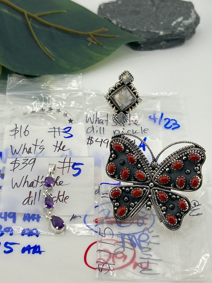 RESERVED FOR: Whats the dill pickle - 4/23/2025 tiktok Live Show -4  Sterling Silver Items