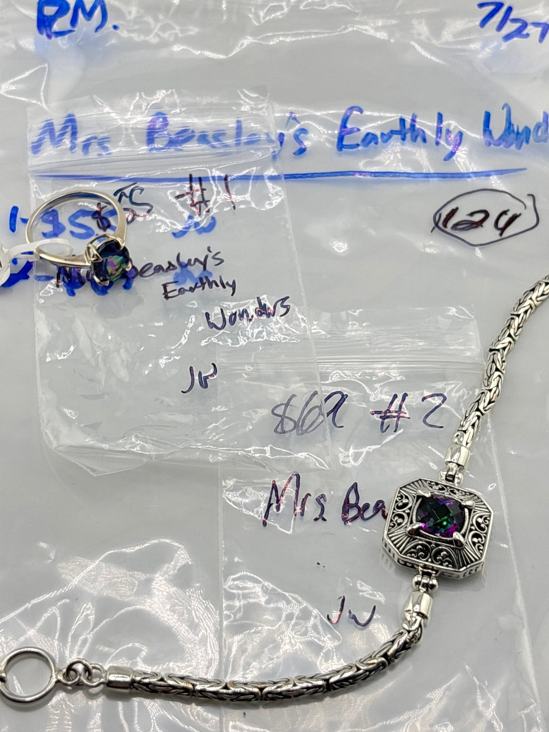 PM SHOW 48HR - RESERVED FOR:   Mrs Beasley's Earthly Wonders- 7/27/2025 FL tiktok Live Show - 2 Sterling Silver Items