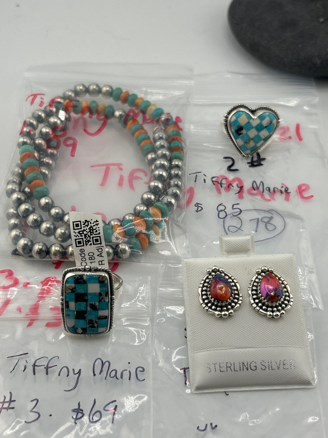 AM SHOW 48HR - RESERVED FOR: Tiffny Marie- 7/21/2025 FL tiktok Live Show - 4 Sterling Silver Items