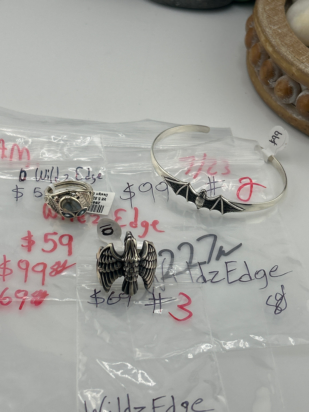 AM SHOW 48HR - RESERVED FOR: WildzEdge 7/23/2025 FL tiktok Live Show - 3 Sterling Silver Items