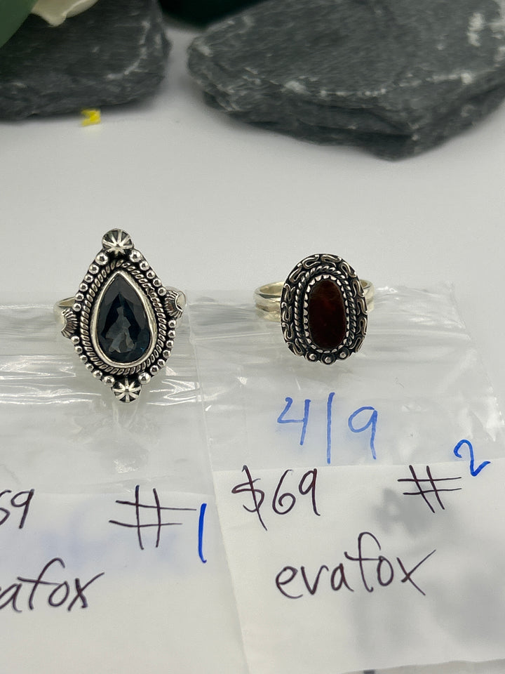 RESERVED FOR: evafox - 4/9/2025 tiktok Live Show - 2 Sterling Silver Items