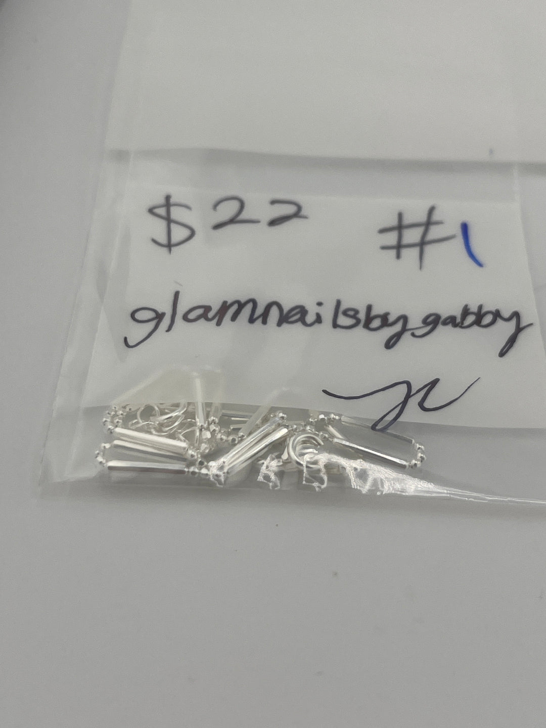 RESERVED FOR:  glamnailsbygabby- 4/27/2025 tiktok Live Show -1  Sterling Silver Items