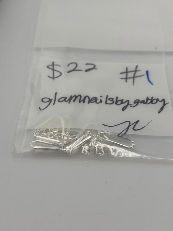 RESERVED FOR:  glamnailsbygabby- 4/27/2025 tiktok Live Show -1  Sterling Silver Items