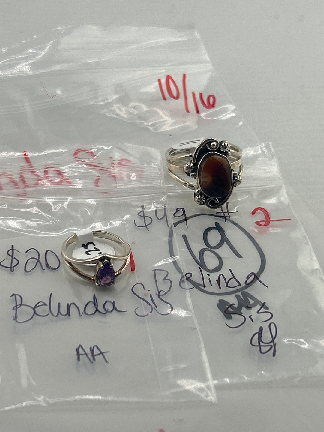 AM SHOW 48HR RESERVED FOR: Belinda Sis  - 10/16/2025 FL tiktok Live Show - 2 Sterling Silver Items