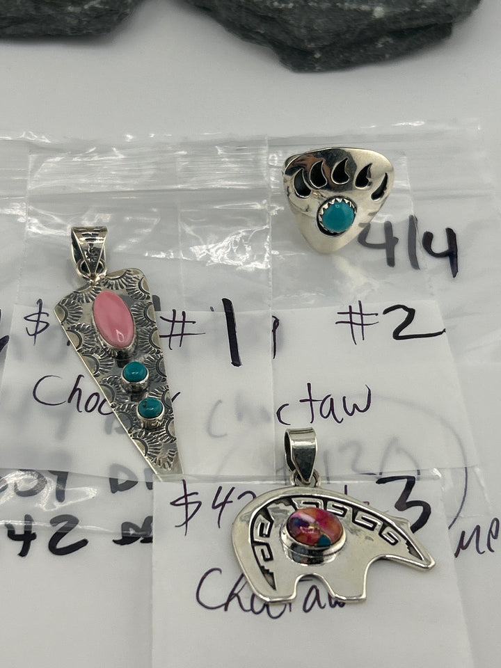RESERVED FOR: Choctaw 4/4/2025 Friday App show Live Show -  3 Sterling Silver Items