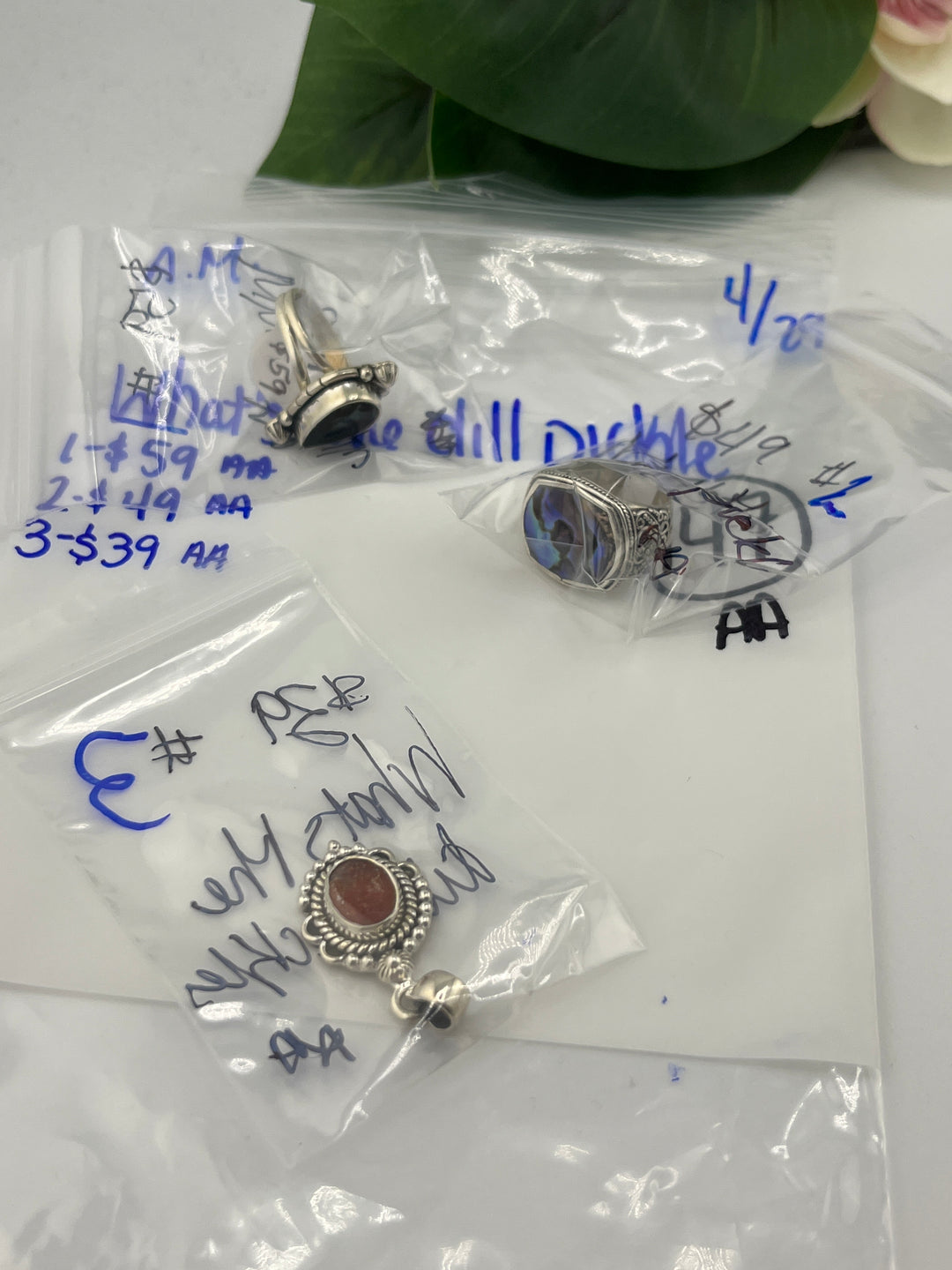 RESERVED FOR: What's the dill pickle - 4/29/2025 tiktok A.M Live Show - 3 Sterling Silver Items