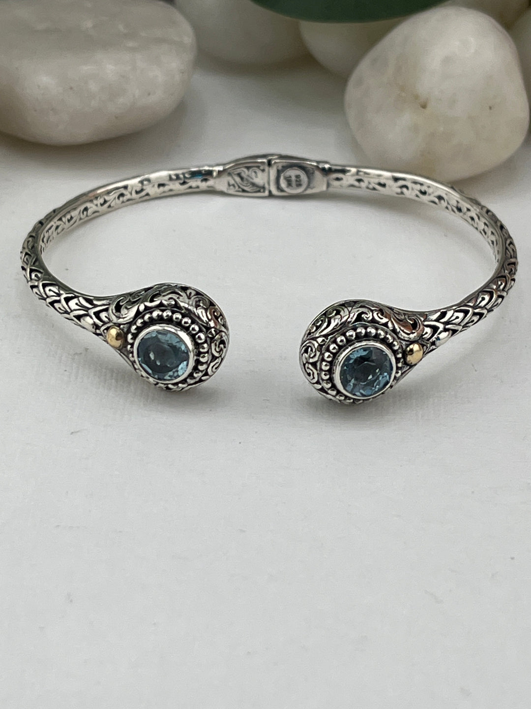 FB Bali Topaz Hinge Cuff